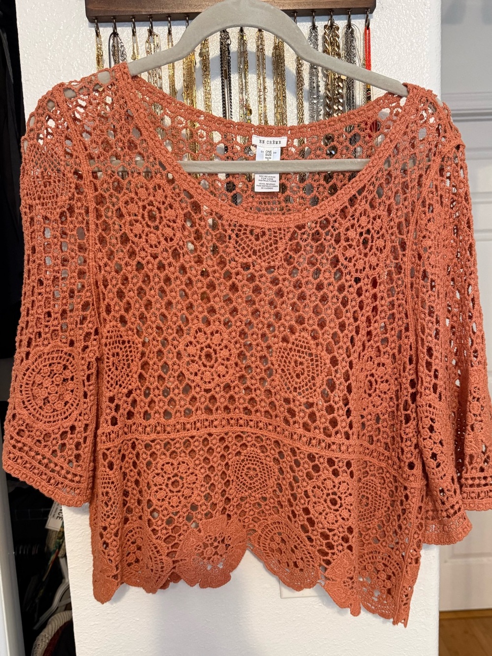 Crochet Knit Top